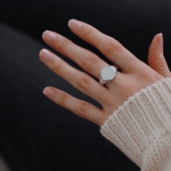 Signet Midi Ring | 925 Silver - Picture 2 of 7